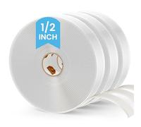 TAPEBEAR Cinta de Butilo Blanco 12mm x 9M, 3mm Grueso Cintas Adhesivas de Butilo Doble para Reparación de Vehículos de Fugas Ventana de Vidrio Sellado de Barcos Sellado de Techo EPDM, 3Rollo