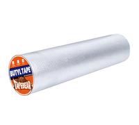 TAPEBEAR Cinta de Butilo para Reparación Techos 500mm x 5m, Cinta Selladora Aluminio Impermeable para Ventanas Tuberías