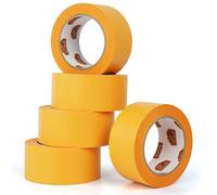 TAPEBEAR Cinta de Carrocero para Superficies Delicadas 50mm x 50m, Cinta de Enmascarar 5x Profesional Cinta de Pintar, Sin Residuos hasta 7 Días, Resistente a los Rayos UV, Interiores & Exteriores