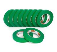 TAPEBEAR Cinta de Enmascarar Verde 18mm x 55m, Cinta de Pintor, Cinta de Enmascarar para Bordes Limpios, Adhesiva No Deja Residuos, Anti UV para Automóviles, Pintura Mural, 10Rollo