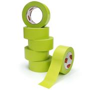 TAPEBEAR Cinta de Enmascarar Verde 50mm x 55m x 6 Rollos, Cinta para Pintor Multisuperficies, Adhesión Media, Corte Limpio en 21 Días para Pintar Coches y Paredes, Ideal para Etiquetado