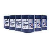 TAPEBEAR Cinta de Pintar, multisuperficie de 24mmx55m Cinta de Pintor, Cintas de enmascarar profesionales, Adhesiva no deja residuos, Anti UV para automóviles, pintura mural, 36Rollo