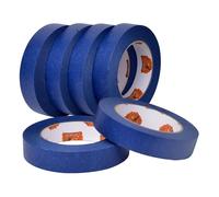 TAPEBEAR Cinta de Pintar, multisuperficie de 24mmx55m Cinta de Pintor, Cintas de enmascarar profesionales, Adhesiva no deja residuos, Anti UV para automóviles, pintura mural, 6Rollo