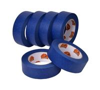 TAPEBEAR Cinta de Pintar, multisuperficie de 36mmx55m Cinta de Pintor, Cintas de enmascarar profesionales, Adhesiva no deja residuos, Anti UV para automóviles, pintura mural, 6Rollo