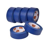 TAPEBEAR Cinta de Pintar, multisuperficie de 48mmx55m Cinta de Pintor, Cintas de enmascarar profesionales, Adhesiva no deja residuos, Anti UV para automóviles, pintura mural, 6Rollo