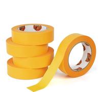 TAPEBEAR Cinta de Pintar Profesional Cinta de Enmascarar 30mm x 50m para Superficies Delicadas, Cinta de Carrocero Cinta Adhesiva para Interiores Pinturas y Barnices, 5Rollo