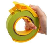 TAPEBEAR Cinta de Pintor Verde con Dispensador 24mm x 55m - Adhesión Media, Eliminación Limpia 21 Días, para Interior/Exterior, Líneas Precisas en Paredes y Coches