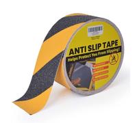 TAPEBEAR Cinta De Seguridad Amarilla Negra, Antideslizante Cinta Adhesiva