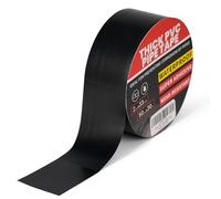 TAPEBEAR Cinta Selladora de Tubería Impermeable para Plomería, 30m x 50mm Cinta Aislante Negro, Cinta Tapa Fugas Agua, Cinta Adhesiva para Fugas de Tuberías Reparación, 0,25mm Extra grueso