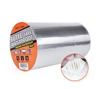 TAPEBEAR Cintas De Butilo Impermeable, 200mm x 5m Cinta De Para Reparación Autoadhesiva, Aluminio Cinta Butilica, Para Caravanas, Techo, Ventana, Ruptura De Tuberías, Goteras, Grietas