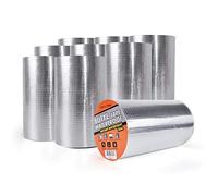 TAPEBEAR Cintas De Butilo Impermeable, 200mm x 5m Cinta De Para Reparación Autoadhesiva, Aluminio Cinta Butilica, Para Caravanas, Techo, Ventana, Ruptura De Tuberías, Goteras, Grietas, 9rollo