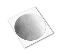 TapeCase 5-1120-1/2 - Cinta adhesiva de aluminio plateado con adhesivo acrílico conductor, convertida a partir de 3 m 1120, 0,5 cm de largo, 0,5 cm de ancho, círculos de diámetro (Pack de 5)