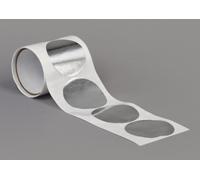 TapeCase 50-3/4-425C 425 0.75in Circle - 50 per pack Shiny Silver Aluminum Foil Tape (1 Pack)