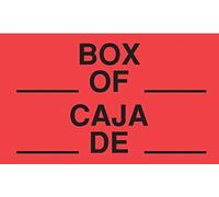 TapeCase SHIPLBL-093-50 "Box___Of___/Ceja De, Width" Etiqueta - 50 por paquete