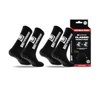 Tapedesign - Calcetines clásicos de doble agarre - 2 pares para fútbol y deporte - Antideslizantes en zapatos - Máximo agarre para entrenamiento y competición - Botones antideslizantes - Calcetines de