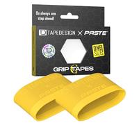 TAPEDESIGN - Espinilleras Grip Tapes de Silicona, Fútbol Hombres Mujeres Amarillo - Soporte para Medias de Fútbol
