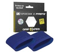 TAPEDESIGN - Espinilleras Grip Tapes de Silicona, Fútbol Hombres Mujeres Azul Marino - Soporte para Calcetines de fútbol