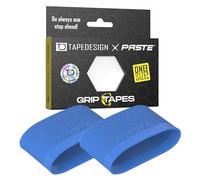 TAPEDESIGN - Espinilleras Grip Tapes de Silicona, Fútbol Hombres Mujeres Azul - Soporte para Calcetines de fútbol