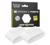 TAPEDESIGN - Espinilleras Grip Tapes de Silicona, Fútbol Hombres Mujeres Blanco - Soporte para Calcetines de fútbol