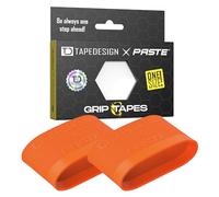 TAPEDESIGN - Espinilleras Grip Tapes de Silicona, Fútbol Hombres Mujeres Naranja - Soporte para Calcetines de fútbol