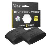 TAPEDESIGN - Espinilleras Grip Tapes de Silicona, Fútbol Hombres Mujeres Negro - Soporte para Calcetines de fútbol
