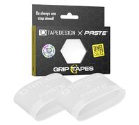 TAPEDESIGN - Espinilleras Grip Tapes de Silicona, Fútbol Hombres Mujeres Transparente - Soporte para Calcetines de fútbol - Cinta Transparente