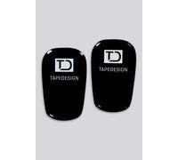 TAPEDESIGN - Espinilleras Mini - Ultraligeras y Flexibles - Almohadillas Shin Pad Personalizables - para niños y Hombres - Antideslizante - Mini Espinilleras de fútbol Negro