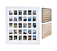 Tapeera Marco de fotos múltiple blanco para decoración de pared para Fujifilm Instax Mini Film - 30 aperturas marco grande para collage de fotos para pared - Mini marco de pared - no compatible con