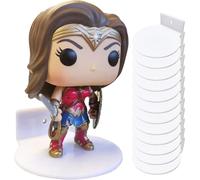 Tapeera Paquete de 12 exhibidores acrílicos Blancos para Figuras Pop, en Caja o sin Caja, exhibición de Pared para Pop de Vinilo de 4 Pulgadas, Figuras de acción y Estuche