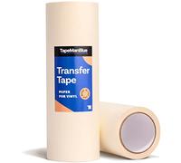TapeManBlue Cinta de transferencia para vinilo, 12 pulgadas x 100 pies, papel con adhesivo plano. Cinta de aplicación de fabricación estadounidense para cortadores de manualidades y rotuladores