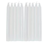 Taper Candles - Long Lasting Household Candle Set, Emergancy Lighting Wax Sticks, Wedding Celebration Decorative Candle Pack, Natural Burning Slim Candles Sticks, Red White Ritual Dinner Table