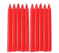 Tapered Candles - Long Burning Wax Candles Set, Household Emergancy Lighting Candle Pack, Wedding Ceremony Blessing Decor Candle Bundle, Natural Paraffin Slim Sticks, Red White Dinner