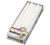 Tapered Dinner Candles - 10 Pack (White)