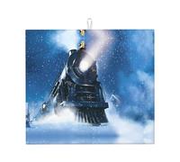 Tapete absorbente de invierno para cocina, diseño de Navidad, nieve, tren, tren, tren, apto para varias encimeras
