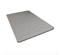 Tapete absorbente de tierra de diatomeas con textura antideslizante y función de secado rápido para gestión de la humedad del suelo del baño y prevención de resbalones (gris natural)