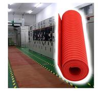 Tapete Aislante para Sala De Distribución De Energía, Almohadilla Aislante De Goma De 3,5 M, 4,8 M, 6,1 M, 7,6 M Y 9,1 M con Textura Antideslizante, Tapete Aislante De Goma Personalizable Y Cortable