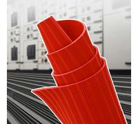 Tapete aislante para tablero de distribución de 6 a 35 kv, tapete de goma dieléctrica resistente para seguridad de caja de fusibles, diseño corrugado, 2 m x 1 m x 10 mm