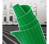 Tapete aislante para tablero de distribución de 6 a 35 kv, tapete de goma dieléctrica resistente para seguridad de caja de fusibles, diseño corrugado, 2 m x 1 m x 10 mm