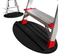 Tapete Antideslizante de extensión para Escalera, 27 x 15.7 Pulgadas, Almohadilla estabilizadora de Goma Antideslizante, Tope de Ayuda, protección del Suelo, Accesorios telescópicos (Negro)
