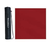 Tapete Antideslizante for Mesa de Mahjong, Aislante y con reducción de Ruido, Ideal for póker y Juegos de Mesa.(Red-2,60CM/23.6")