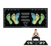 Tapete antideslizante para sentadillas con posición de pie, almohadilla de apoyo grande de 31.5 x 13.8 pulgadas, tapete de ejercicio de grado profesional, para sentadillas, gimnasio en casa
