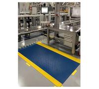 Tapete Antifatiga For Tienda, Tapetes Comerciales Antiestrés For Estar De Pie En El Trabajo,Alfombra Taller Mecánico Antideslizante para Entornos Laborales(Blue,50x80 cm/19.7x31.5 Inch)