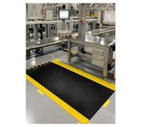 Tapete Antifatiga For Tienda, Tapetes Comerciales Antiestrés For Estar De Pie En El Trabajo,Alfombra Taller Mecánico Antideslizante para Entornos Laborales(Black,60x80 cm/23.6x31.5 Inch)