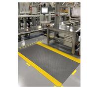 Tapete Antifatiga For Tienda, Tapetes Comerciales Antiestrés For Estar De Pie En El Trabajo,Alfombra Taller Mecánico Antideslizante para Entornos Laborales(Grey,60x60 cm/23.6x23.6 Inch)