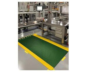 Tapete Antifatiga For Tienda, Tapetes Comerciales Antiestrés For Estar De Pie En El Trabajo,Alfombra Taller Mecánico Antideslizante para Entornos Laborales(Green,60x120 cm/23.6x47.2 Inch)