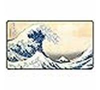 Tapete black stitched playmant the great wave off kanagawa by hokusai