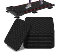Tapete compacto de silicona para caminadora, almohadilla antideslizante que absorbe los golpes, protector de suelo para equipos de gimnasio en casa, fácil de limpiar, antivibración, evita daños en el