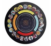 Tapete de adivinación - Tapete para Tarjetas Oracle, Estampado de Patrones místicos, Material Suave, diseño Plegable de fácil Almacenamiento | Accesorio de práctica esotérica para lecturas psíquicas,