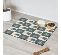 Tapete de alimentación de mascotas con bonito estampado de erizo para gatos, perros, cuenco de agua, tapetes de alimentación de mascotas, tapetes absorbentes y antideslizantes que contienen derrames