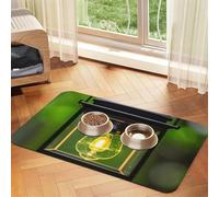 Tapete de alimentación para mascotas con estampado de luciérnaga y linterna, para cuenco de comida y agua, dispensador de agua, accesorios para perros